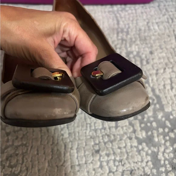 Hermes heels with buckle tan women’s - Picture 3 of 6